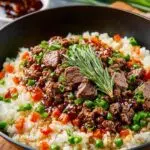 Skillet Bbq Beef Rice
