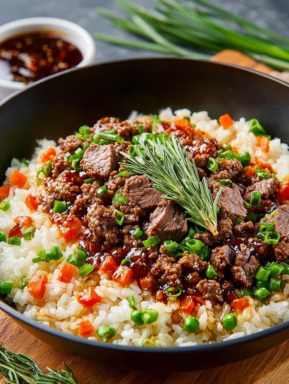 Skillet Bbq Beef Rice