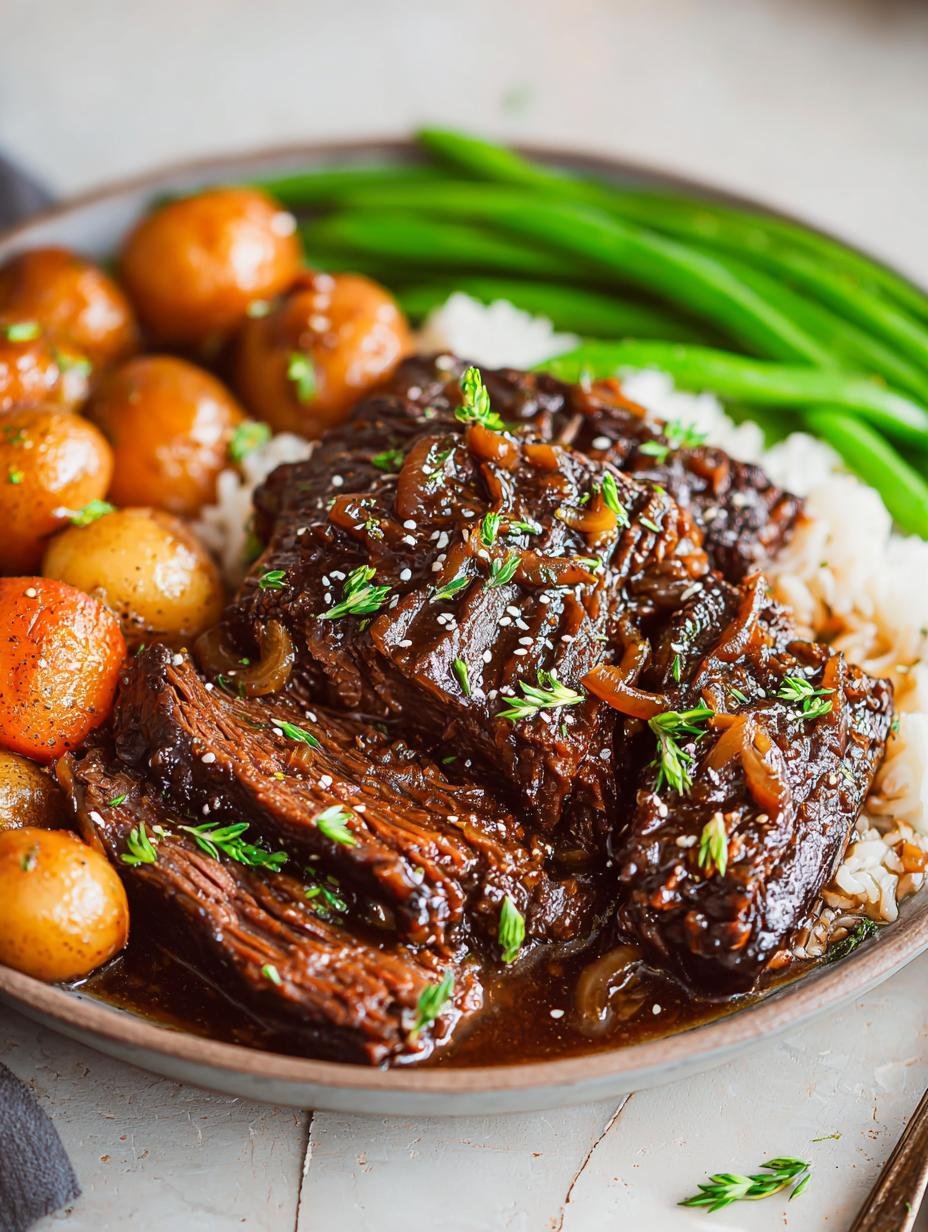 Slow Cooker Honey Garlic Pot Roast: 8 Hours to Deliciousness - Slow Cooker Honey Garlic - main visual representation