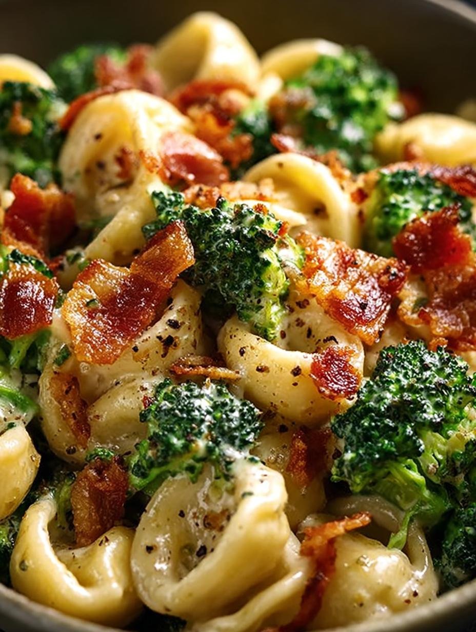 Spicy Bacon Broccoli Orecchiette: 10-Minute Comfort Food - Spicy Bacon Broccoli Orecchiette - main visual representation