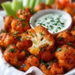 Spicy Buffalo Cauliflower Bites