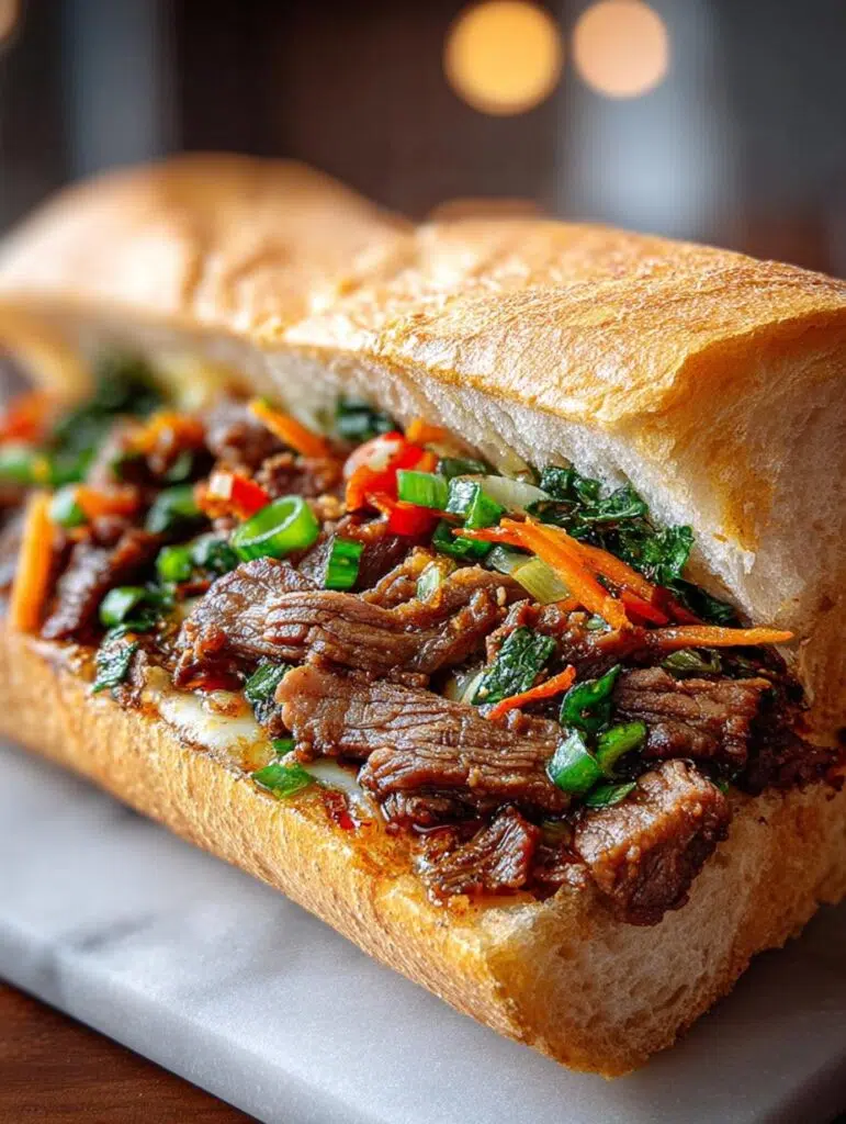 Spicy Bulgogi Cheesesteak