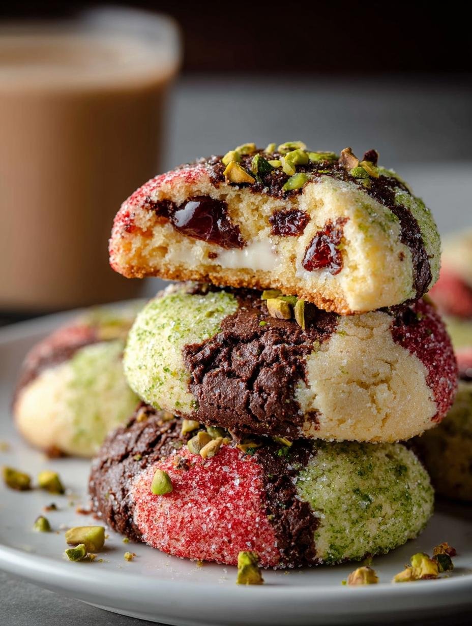Spumoni Cookies Cherry Pistachio: 5 Decadent Treats 1 Spumoni Cookies Cherry Pistachio