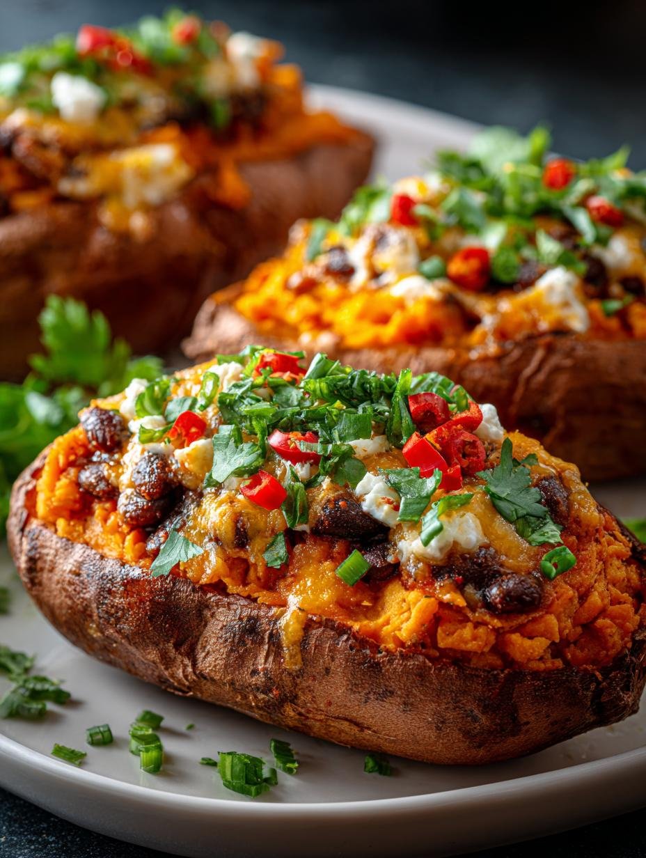 Stuffed Sweet Potatoes with Chili: A Hearty Delight - Stuffed Sweet Potatoes with - additional detail