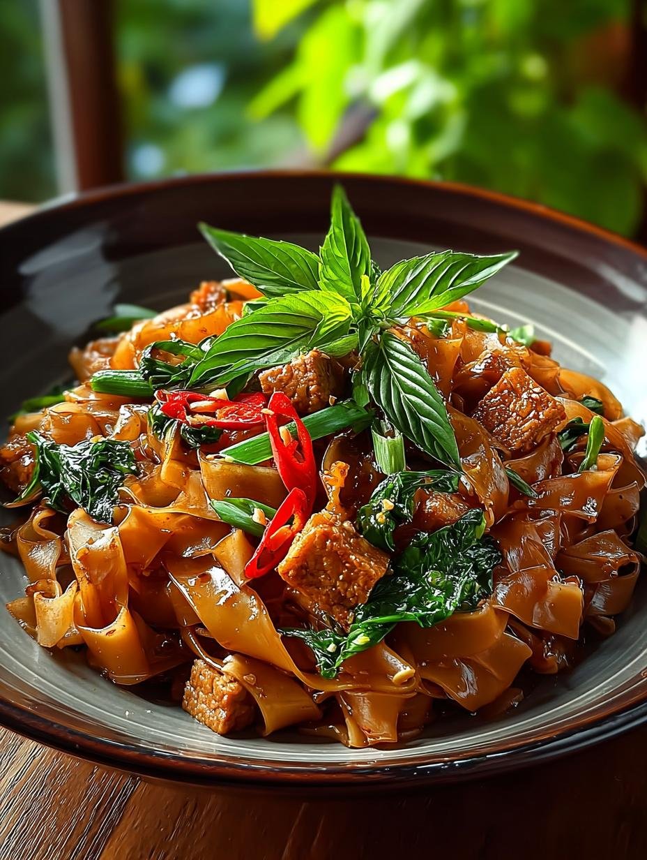 Savory Thai Drunken Noodles: A Flavorful Delight 3 Savory Thai Drunken Noodles: A Flavorful Delight - Thai Drunken Noodles - additional detail