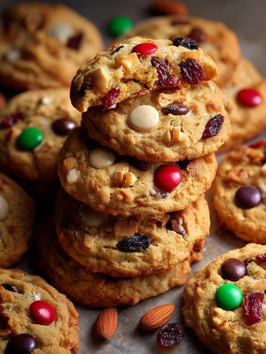 Trail Mix Cookies with Chocolate and Nuts Delight - Trail Mix Cookies with - additional detail
