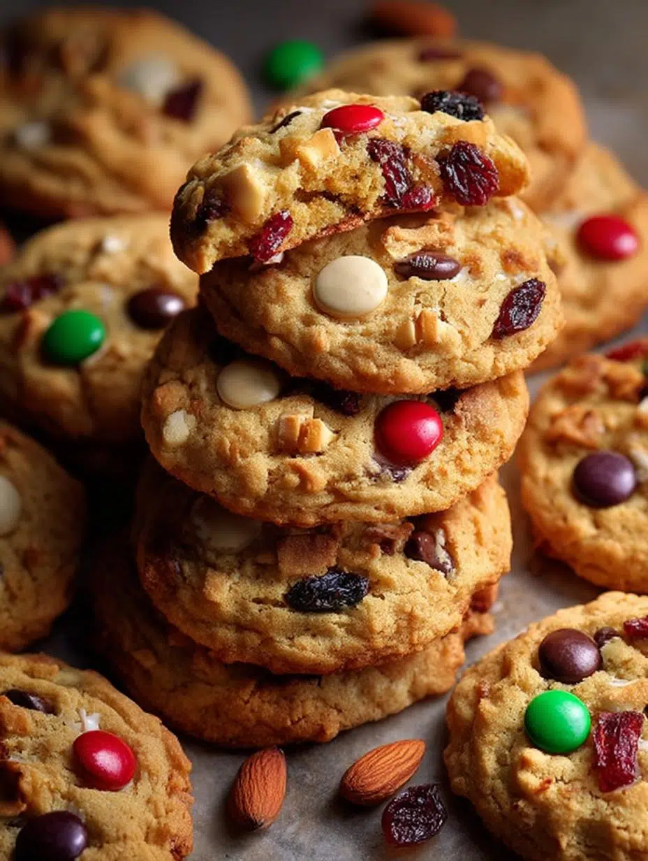 Trail Mix Cookies with Chocolate and Nuts Delight - Trail Mix Cookies with - additional detail