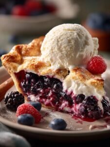 Delicious Triple Berry Pie with Lattice Crust for Summer 5 Triple Berry Pie with