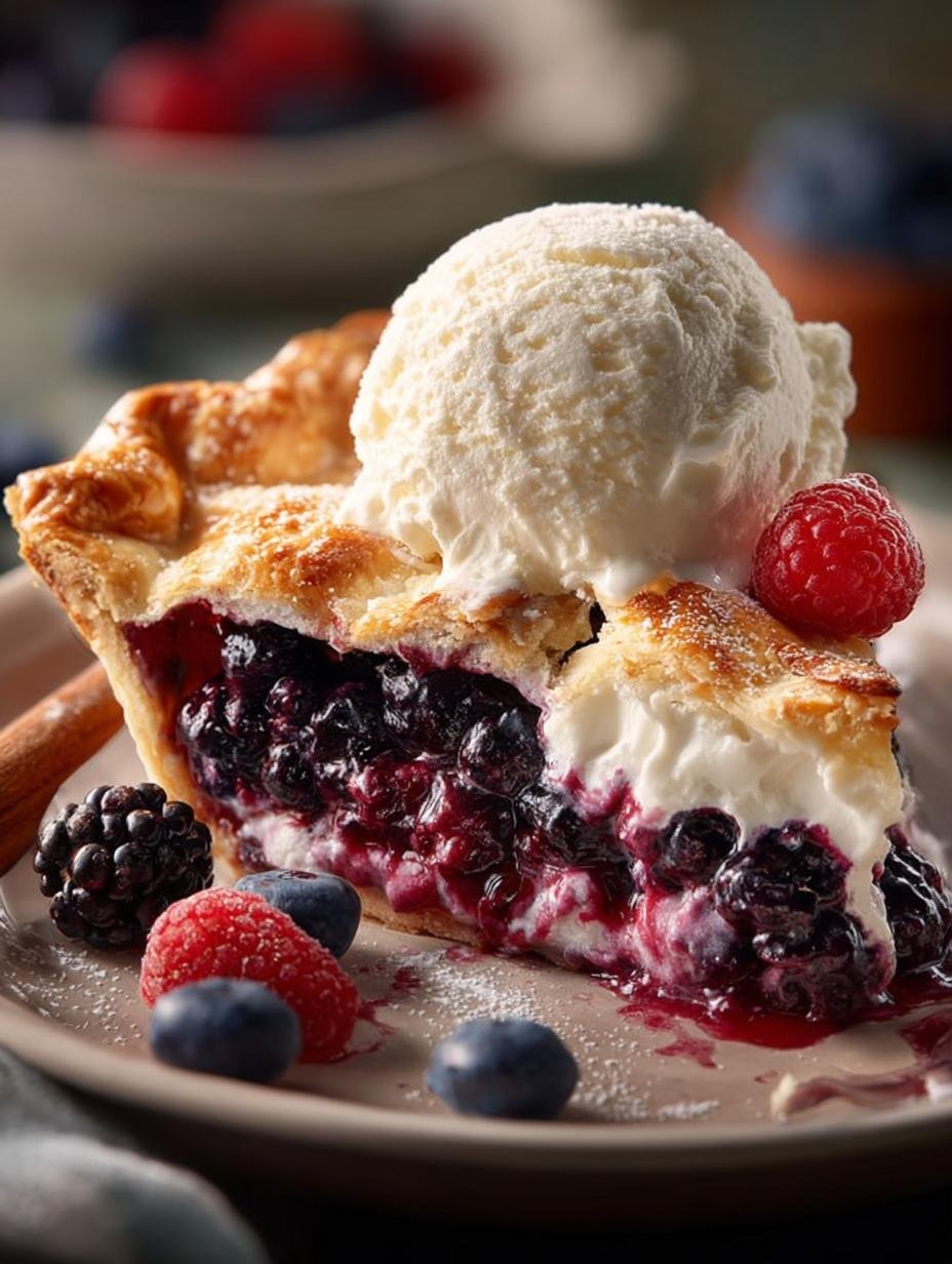 Delicious Triple Berry Pie with Lattice Crust for Summer 1 Triple Berry Pie with