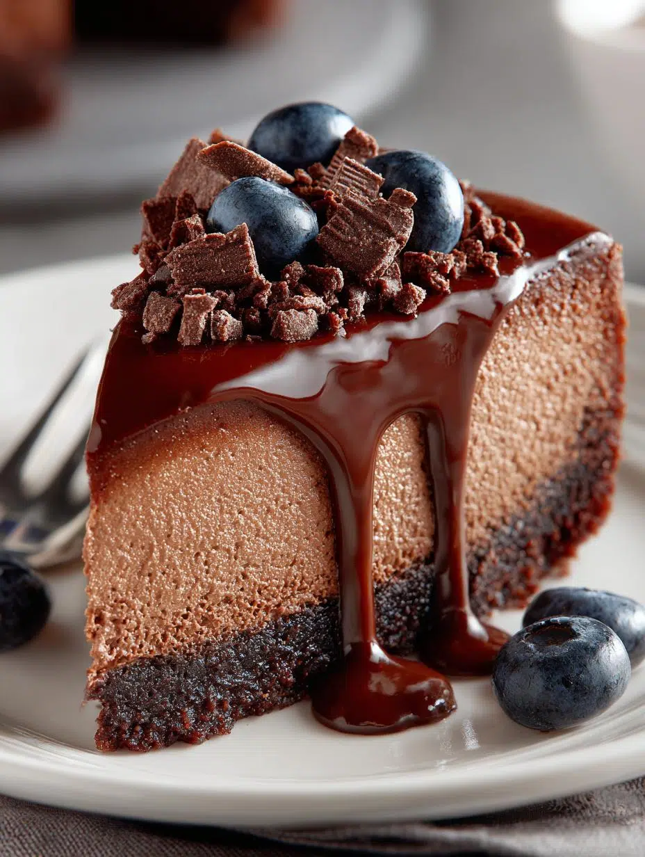 Triple Chocolate Cheesecake: Indulge in 3 Layers of Bliss 1 Triple Chocolate Cheesecake