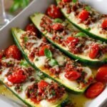 Tuscan Stuffed Zucchini Boats: A Flavorful Delight 4 Tuscan Stuffed Zucchini Boats