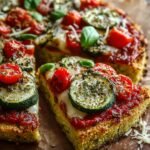 Vegan Zucchini Crust Pizza