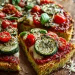 Vegan Zucchini Crust Pizza