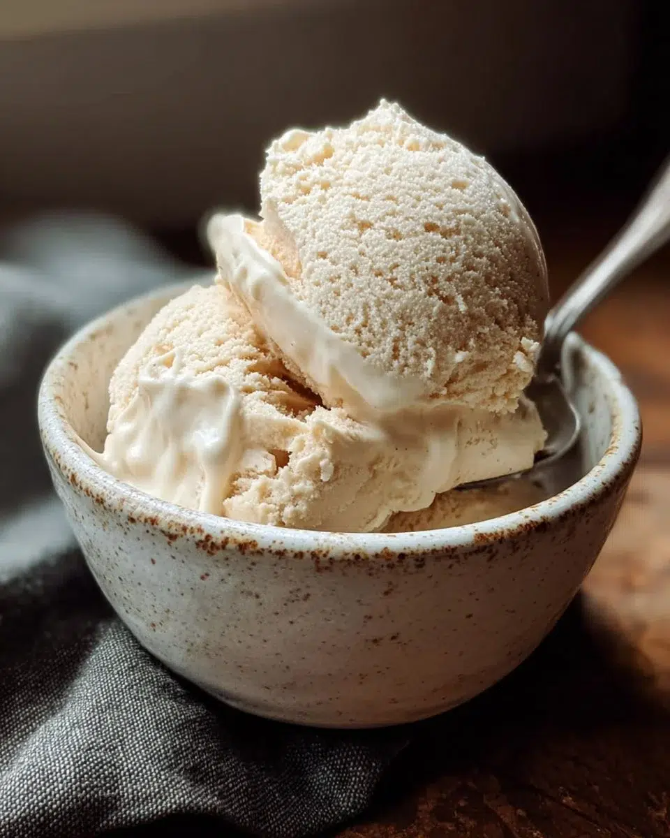 4-Ingredient Protein Ice Cream 1 Delicious 4-Ingredient Protein Ice Cream made with healthy ingredients