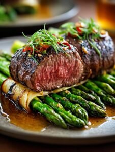 Air Fried Steak Asparagus