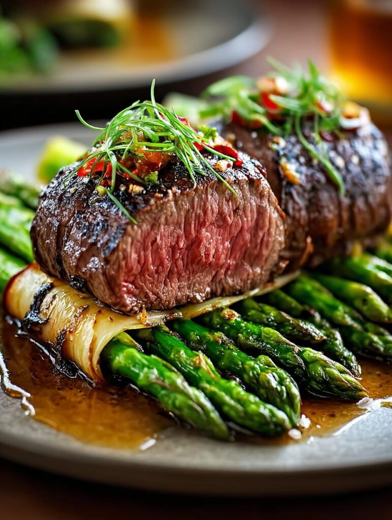 Air Fried Steak Asparagus