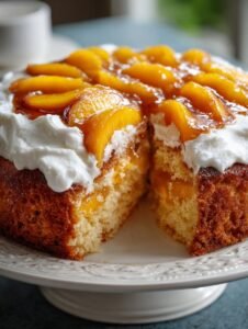 Brown Sugar Peach Cake