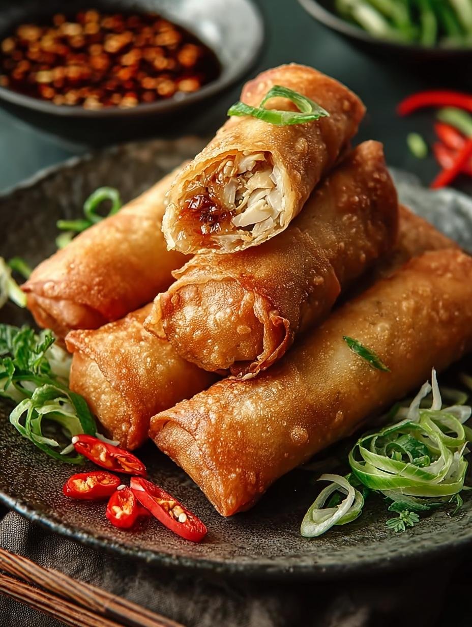 Cantonese Chicken Egg Roll: 10 Crispy Delights - Cantonese Chicken Egg Roll - additional detail