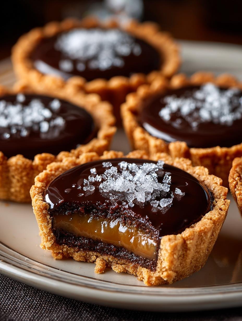 Chocolate Caramel Tartlets: 12 Indulgent Mini Delights 2 Chocolate Caramel Tartlets: 12 Indulgent Mini Delights - Chocolate Caramel Tartlets - main visual representation