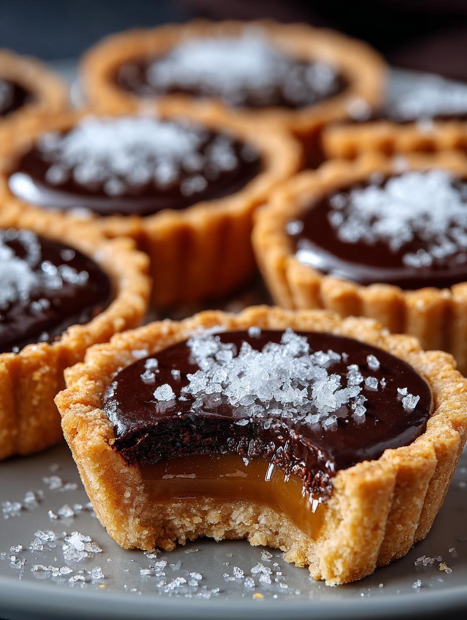 Chocolate Caramel Tartlets: 12 Indulgent Mini Delights 3 Chocolate Caramel Tartlets: 12 Indulgent Mini Delights - Chocolate Caramel Tartlets - additional detail