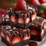 Chocolate Covered Strawberry Brownies