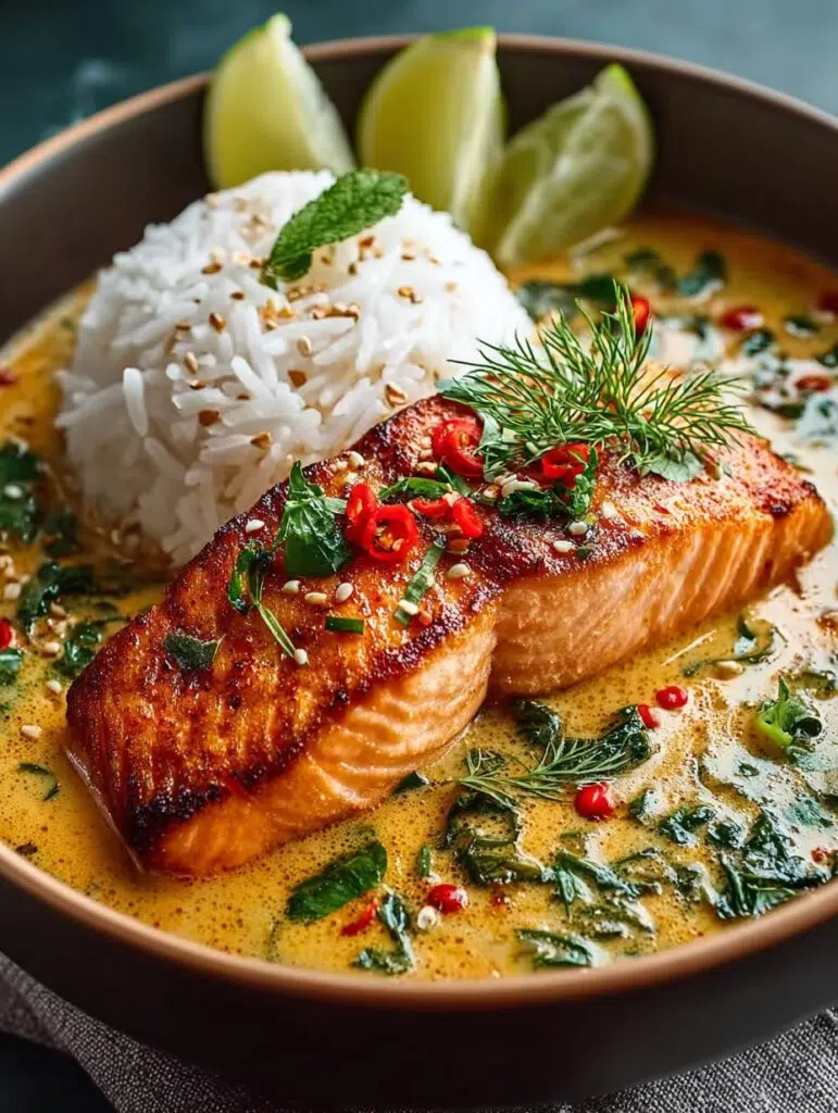 Coconut Miso Salmon Curry
