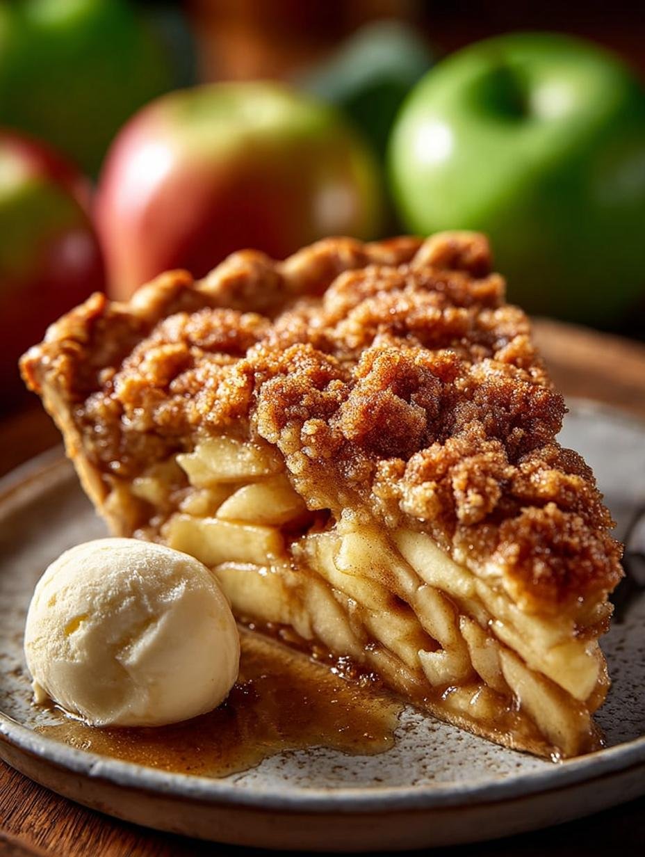 Delicious Dutch Apple Pie Recipe with Crumb Topping - Dutch Apple Pie - main visual representation