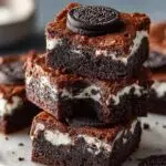 Fudgy Oreo Brownies