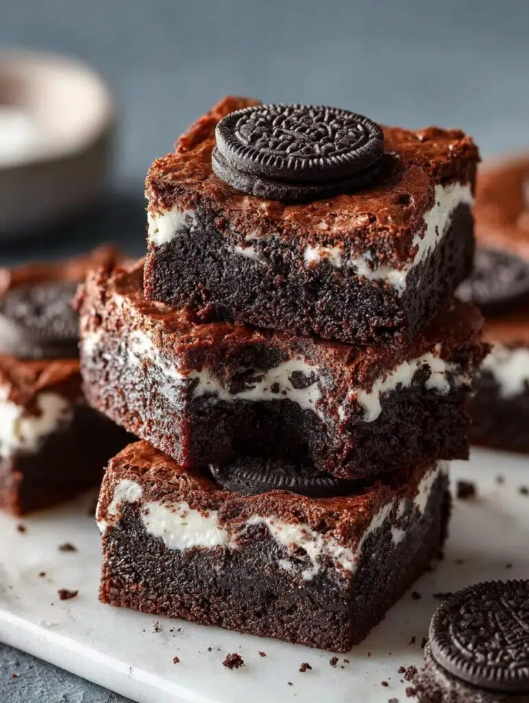 Fudgy Oreo Brownies