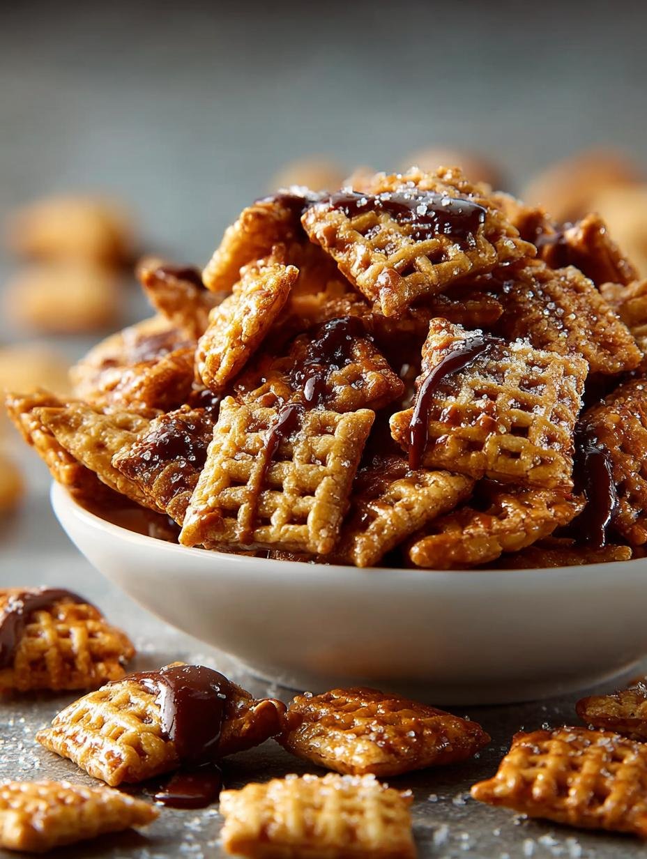 Irresistible Addicting Toffee Chex Mix Recipe - Irresistible Addicting Toffee Chex - main visual representation