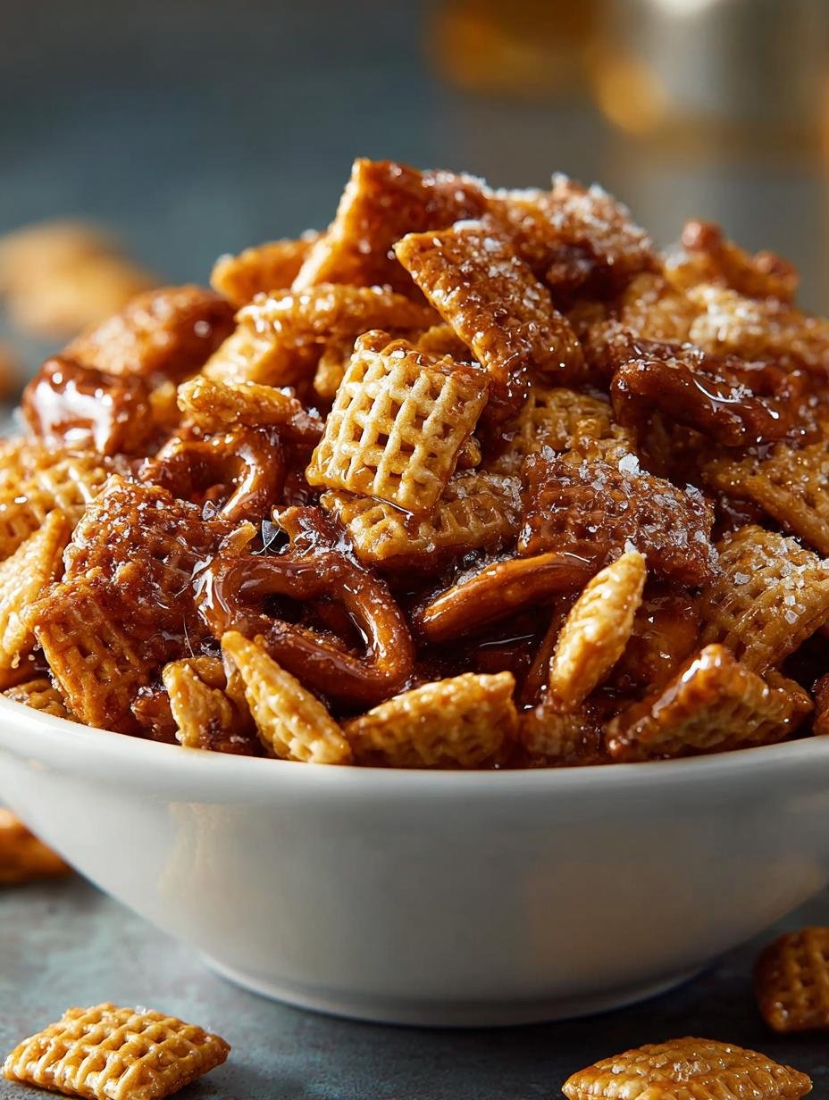 Irresistible Addicting Toffee Chex Mix Recipe - Irresistible Addicting Toffee Chex - additional detail