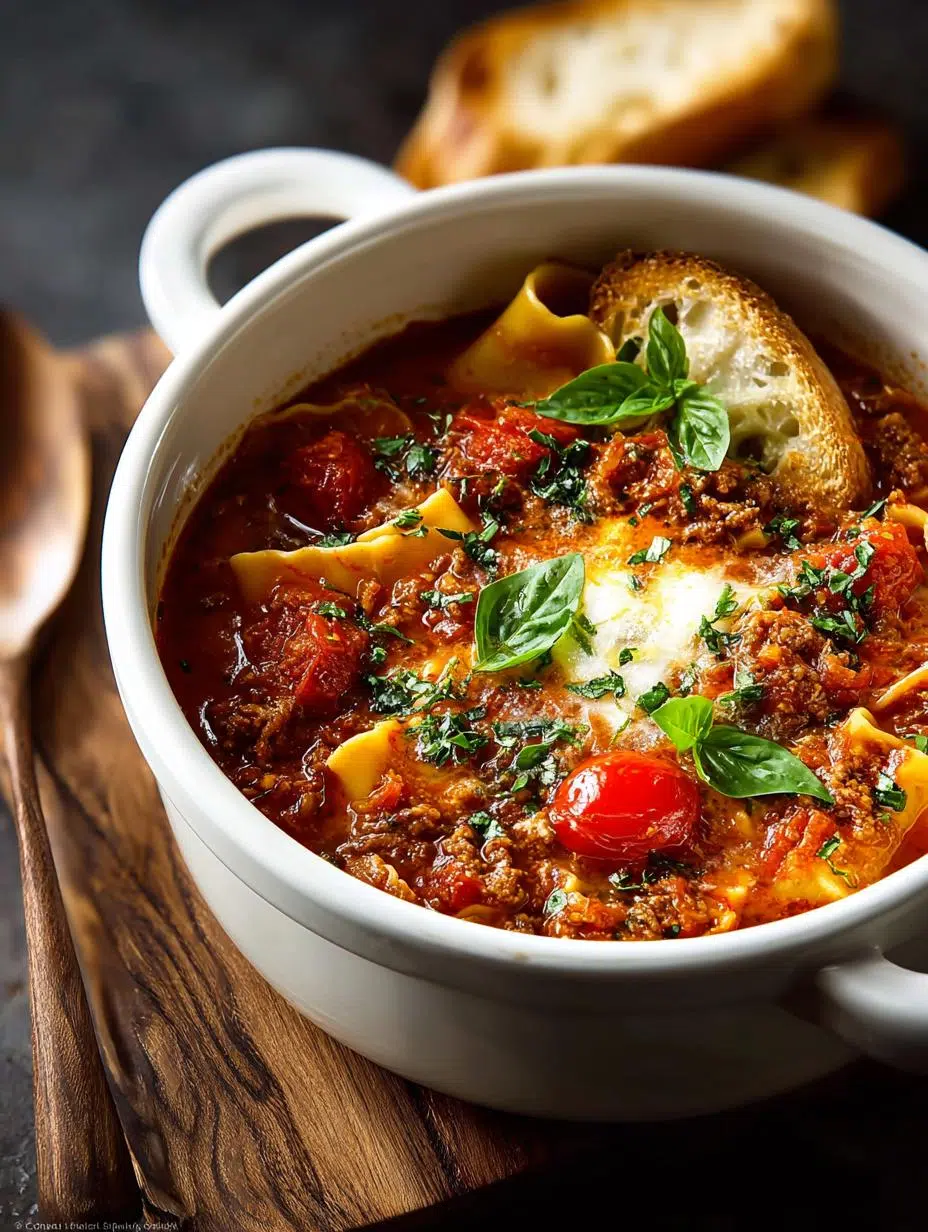 Lasagna Soup with Basil: 5 Comforting Flavors in 30 Minutes - Lasagna Soup with Basil - main visual representation