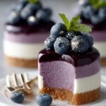 Mini Blueberry Mousse Cakes