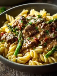 One Pot Beef Stroganoff
