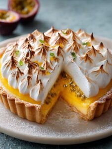 Passionfruit Tart with Toasted Meringue Delight 8 Passionfruit Tart with Toasted