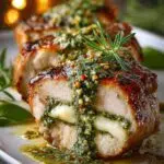 Pesto Mozzarella Stuffed Pork