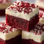 Red Velvet Cookie Bars
