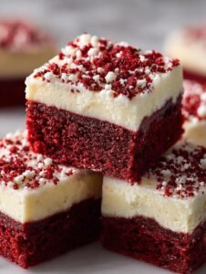 Delicious Red Velvet Cookie Bars with Cream Cheese Frosting 5 Red Velvet Cookie Bars