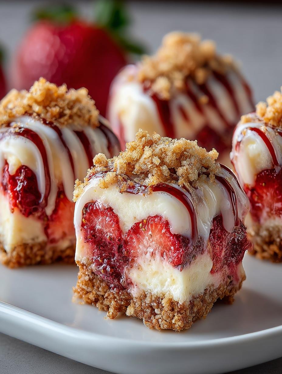 Best Strawberry Cheesecake Crunch Bites for Sweet Moments - Strawberry Cheesecake Crunch Bites - main visual representation