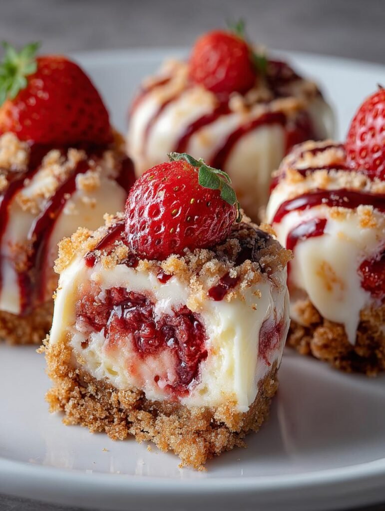 Strawberry Cheesecake Crunch Bites