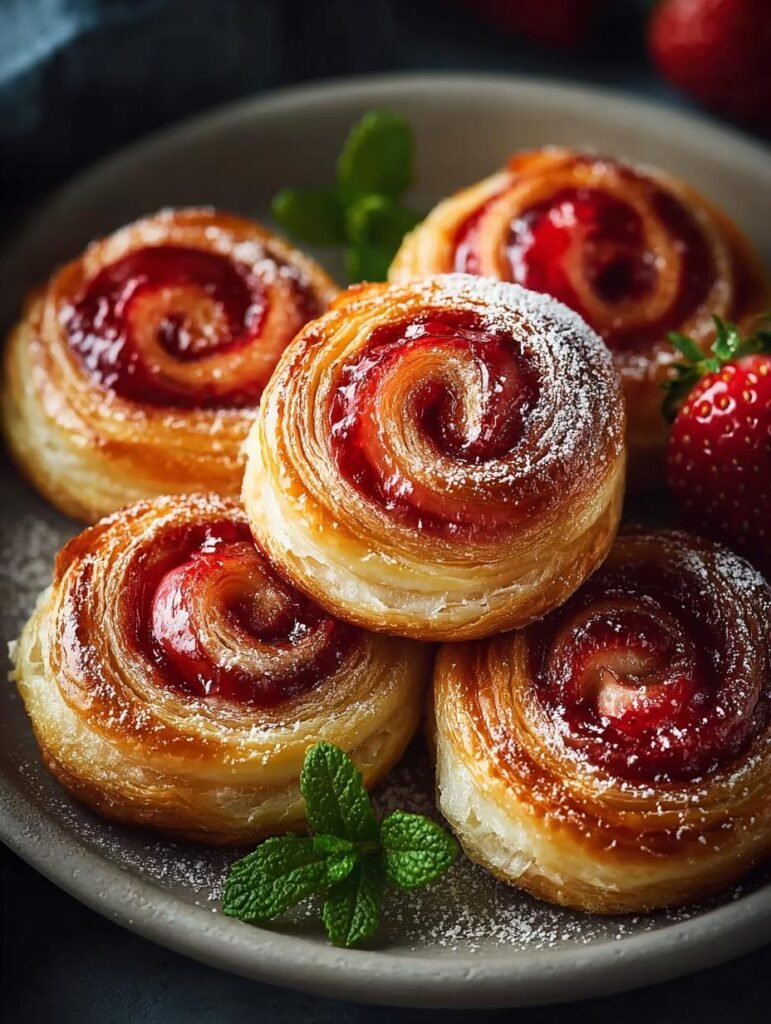 Strawberry Palmiers