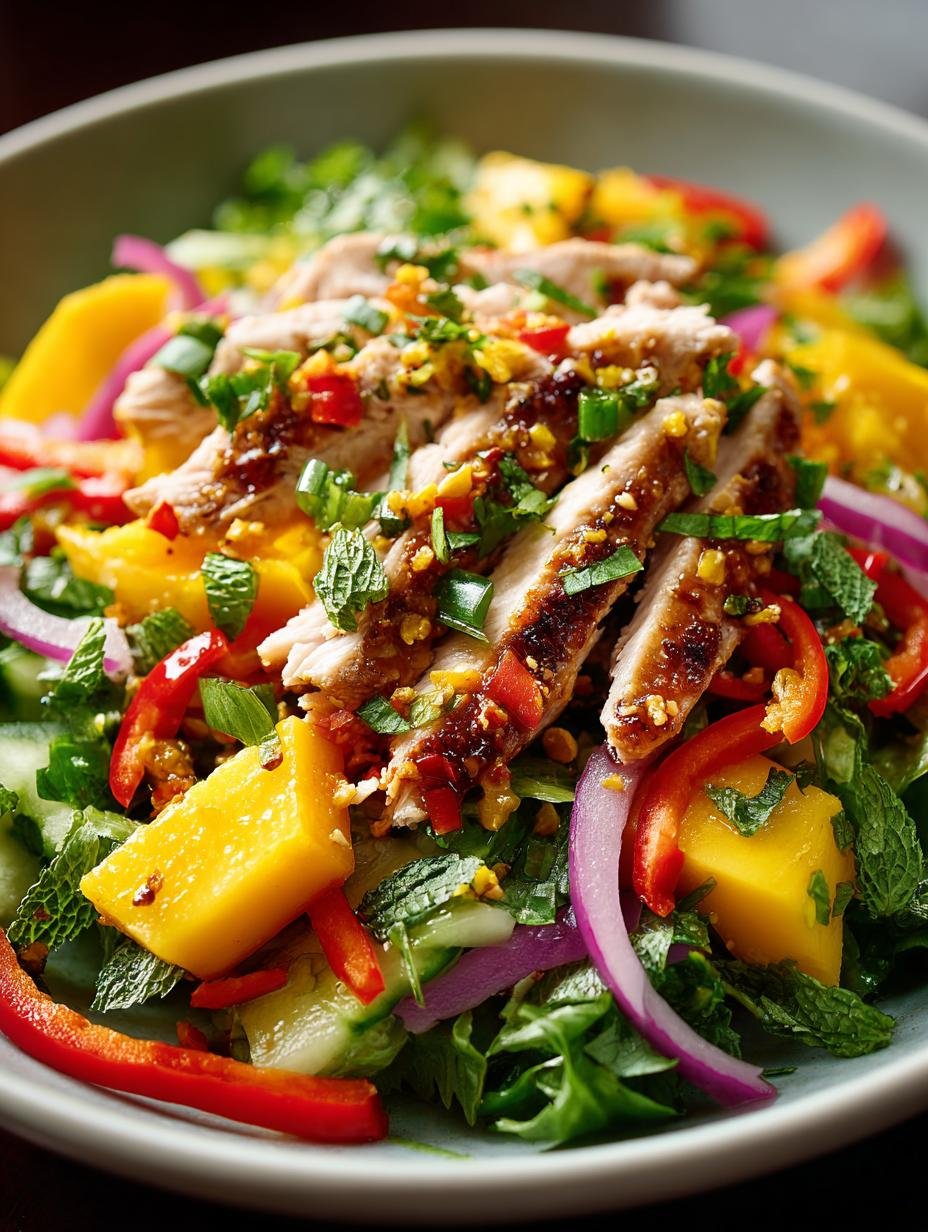 Thai Mango Chicken Salad: A Refreshing Delight - Thai Mango Chicken Salad - main visual representation