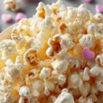 Valentines White Chocolate Popcorn