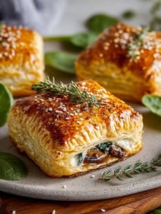Vegan Spinach Mushroom Puff