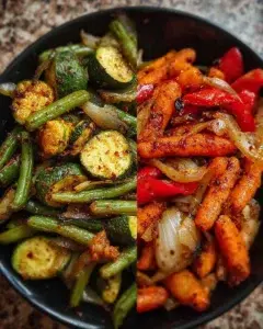 Crispy mixed vegetables air fried to perfection