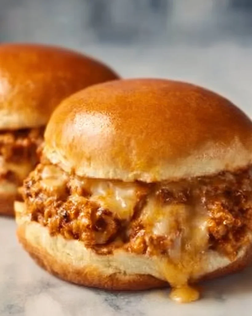 Cajun Chicken Sloppy Joes served on a bun with fresh ingredients.