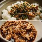 Delicious Crockpot Teriyaki Chicken cooked with a savory sauce