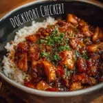 Delicious Dump and Go Crockpot Teriyaki Chicken ready to serve