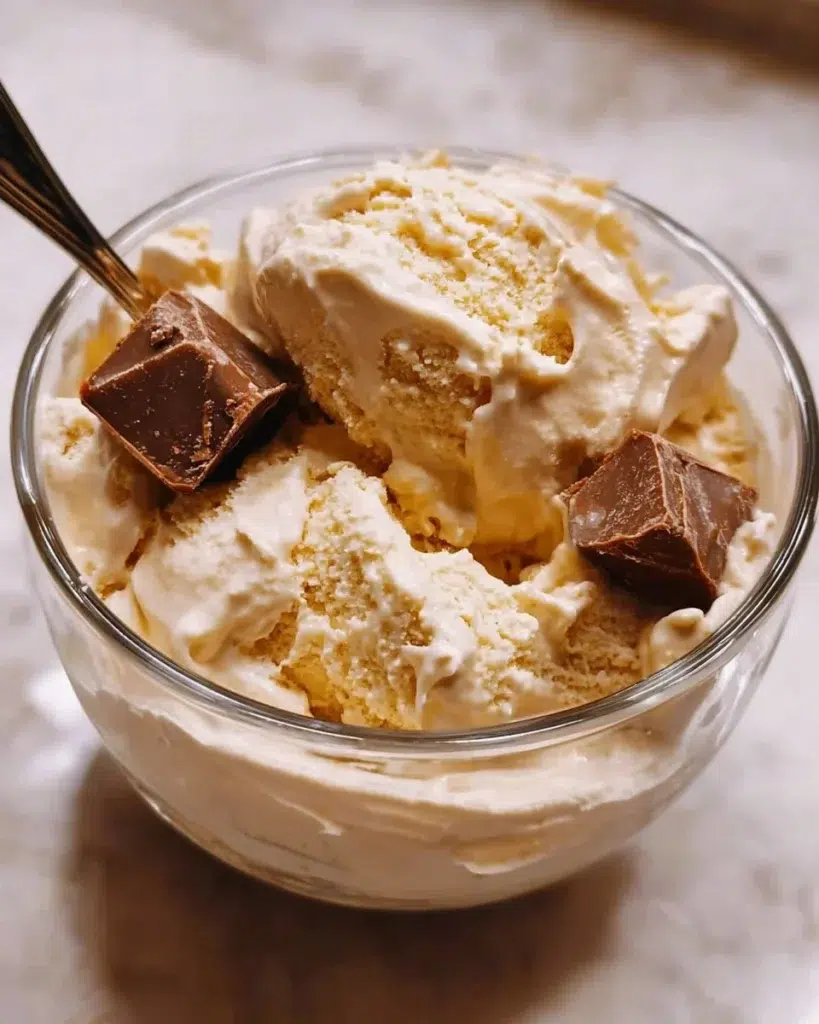 Delicious high-protein ice cream in a bowl made with Ninja Creami