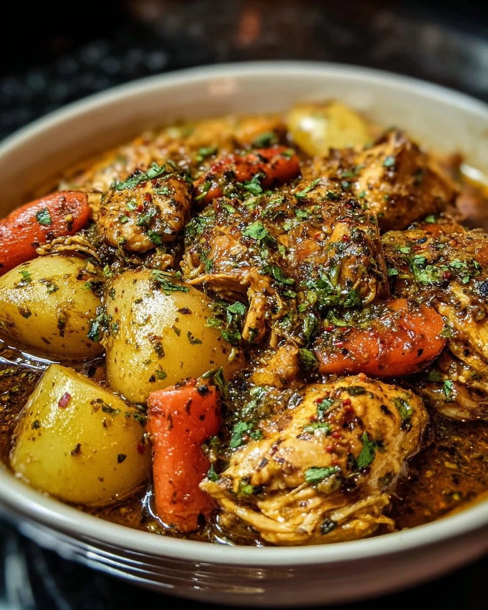 Delicious Garlic Butter Chicken cooked in a Crockpot for tender flavor